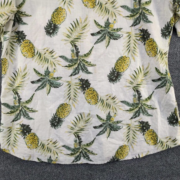 Jogal Men's Button Up Hawaiian Shirt Multi Size XL Short Sleeve Pineapple Print - Picture 7 of 12